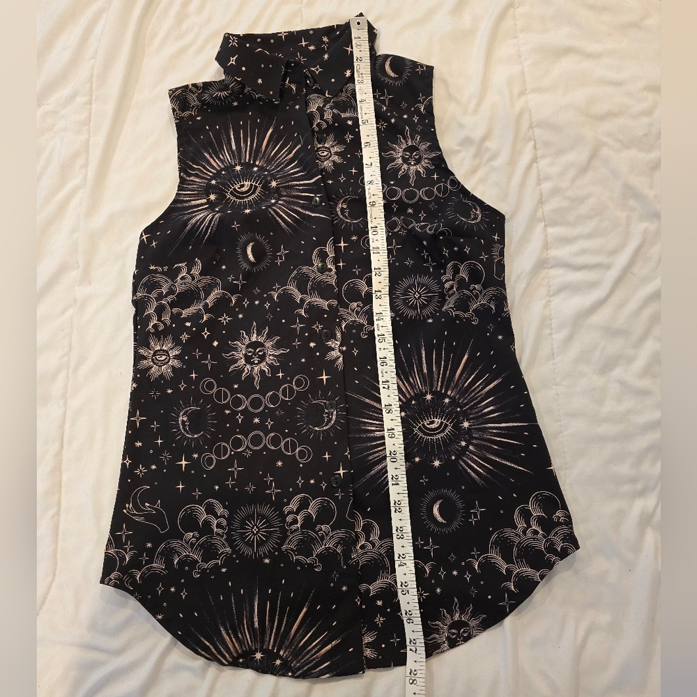 Blackmilk Clothing Womens Celestial Eye Business Time Shirt Limited Size XS - Picture 6 of 10